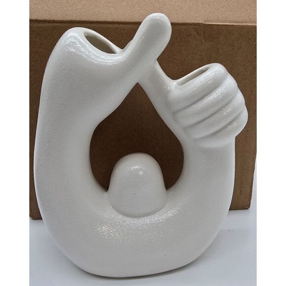Ceramic Thumb & Finger Vase - Picture 2 of 4